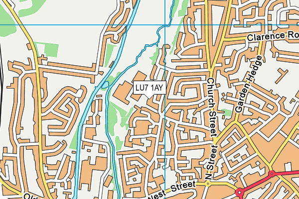 LU7 1AY map - OS VectorMap District (Ordnance Survey) LU7 1AY map - OS VectorMap District (Ordnance Survey)