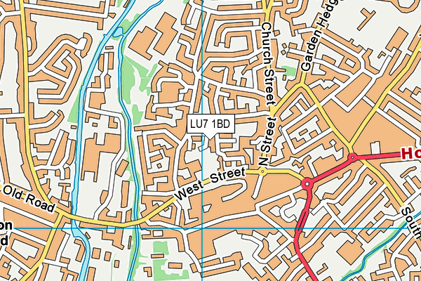 LU7 1BD map - OS VectorMap District (Ordnance Survey) LU7 1BD map - OS VectorMap District (Ordnance Survey)