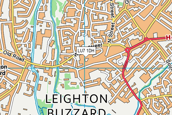 LU7 1DH map - OS VectorMap District (Ordnance Survey) LU7 1DH map - OS VectorMap District (Ordnance Survey)