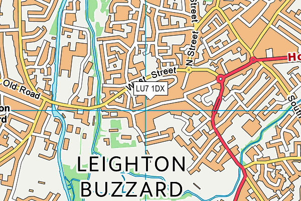 LU7 1DX map - OS VectorMap District (Ordnance Survey) LU7 1DX map - OS VectorMap District (Ordnance Survey)