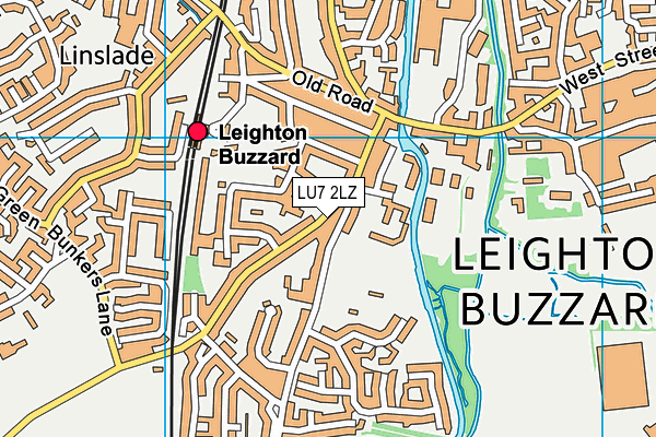 LU7 2LZ map - OS VectorMap District (Ordnance Survey) LU7 2LZ map - OS VectorMap District (Ordnance Survey)