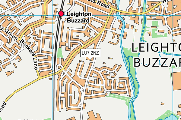 LU7 2NZ map - OS VectorMap District (Ordnance Survey) LU7 2NZ map - OS VectorMap District (Ordnance Survey)