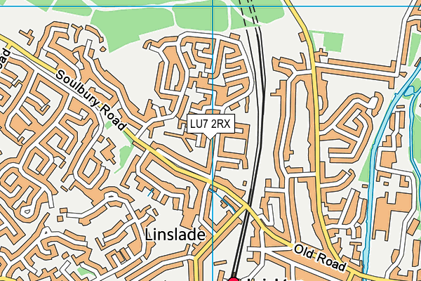 LU7 2RX map - OS VectorMap District (Ordnance Survey) LU7 2RX map - OS VectorMap District (Ordnance Survey)