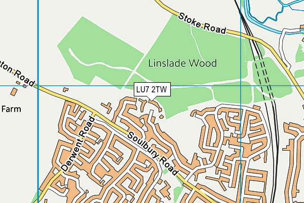 LU7 2TW map - OS VectorMap District (Ordnance Survey) LU7 2TW map - OS VectorMap District (Ordnance Survey)
