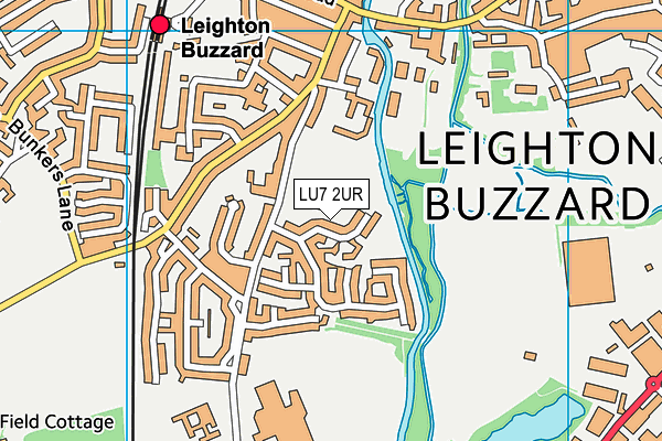 LU7 2UR map - OS VectorMap District (Ordnance Survey) LU7 2UR map - OS VectorMap District (Ordnance Survey)