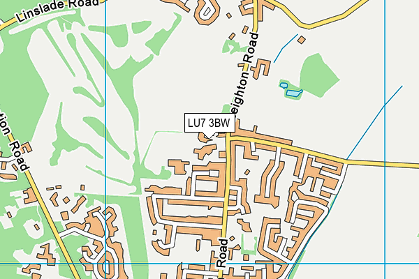 LU7 3BW map - OS VectorMap District (Ordnance Survey) LU7 3BW map - OS VectorMap District (Ordnance Survey)