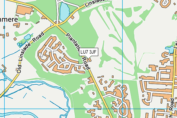 LU7 3JF map - OS VectorMap District (Ordnance Survey) LU7 3JF map - OS VectorMap District (Ordnance Survey)