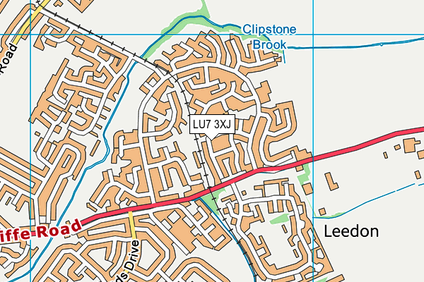 LU7 3XJ map - OS VectorMap District (Ordnance Survey) LU7 3XJ map - OS VectorMap District (Ordnance Survey)