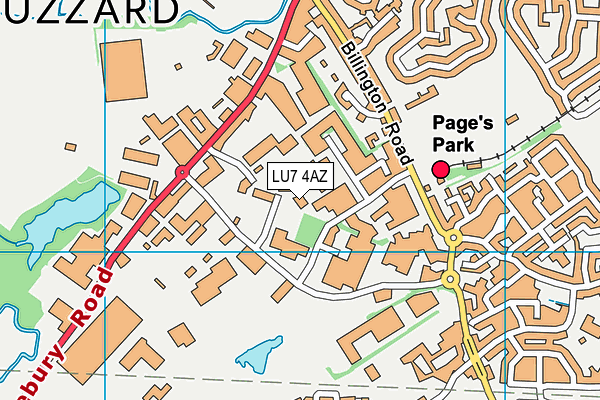 LU7 4AZ map - OS VectorMap District (Ordnance Survey) LU7 4AZ map - OS VectorMap District (Ordnance Survey)