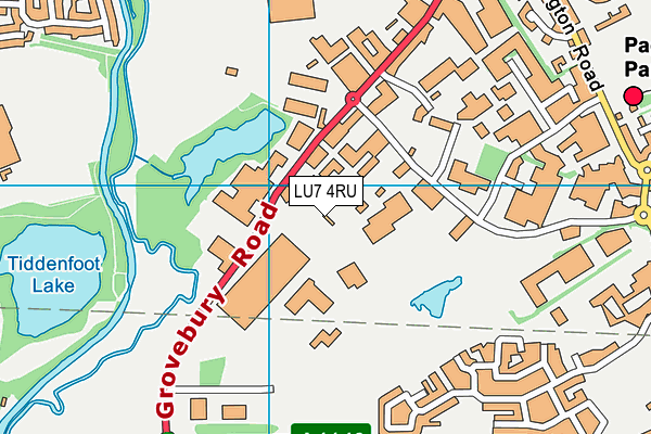 LU7 4RU map - OS VectorMap District (Ordnance Survey) LU7 4RU map - OS VectorMap District (Ordnance Survey)