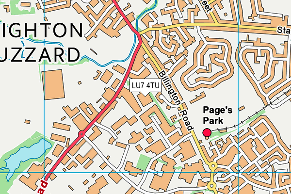 LU7 4TU map - OS VectorMap District (Ordnance Survey) LU7 4TU map - OS VectorMap District (Ordnance Survey)