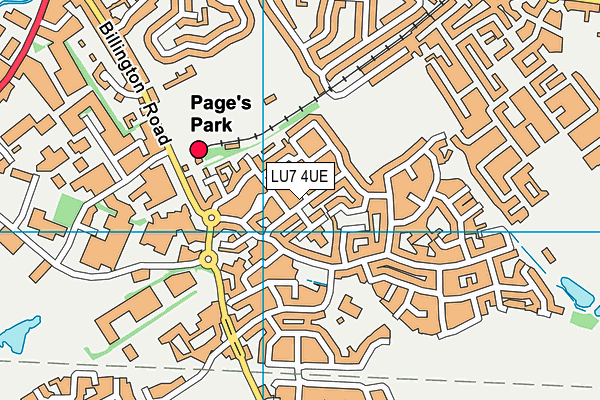 LU7 4UE map - OS VectorMap District (Ordnance Survey) LU7 4UE map - OS VectorMap District (Ordnance Survey)