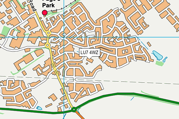LU7 4WZ map - OS VectorMap District (Ordnance Survey) LU7 4WZ map - OS VectorMap District (Ordnance Survey)