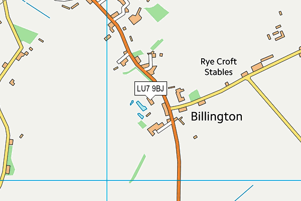LU7 9BJ map - OS VectorMap District (Ordnance Survey) LU7 9BJ map - OS VectorMap District (Ordnance Survey)