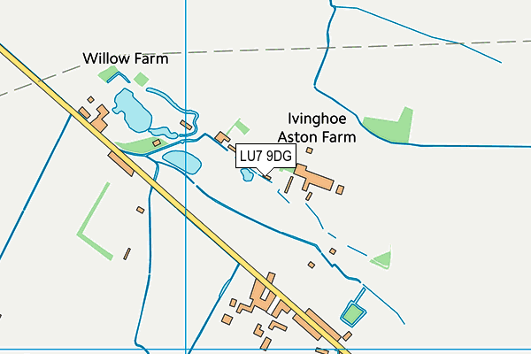 LU7 9DG map - OS VectorMap District (Ordnance Survey) LU7 9DG map - OS VectorMap District (Ordnance Survey)