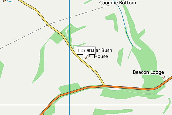 LU7 9DJ map - OS VectorMap District (Ordnance Survey) LU7 9DJ map - OS VectorMap District (Ordnance Survey)