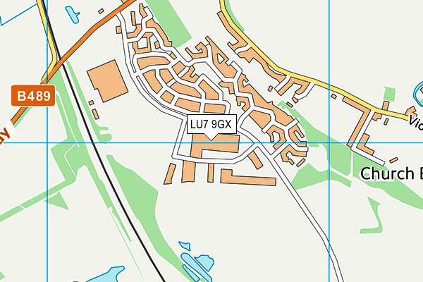 LU7 9GX map - OS VectorMap District (Ordnance Survey) LU7 9GX map - OS VectorMap District (Ordnance Survey)