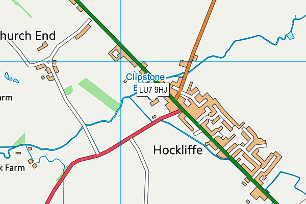 LU7 9HJ map - OS VectorMap District (Ordnance Survey) LU7 9HJ map - OS VectorMap District (Ordnance Survey)