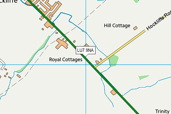 LU7 9NA map - OS VectorMap District (Ordnance Survey)