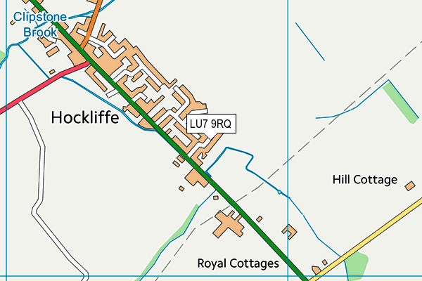 LU7 9RQ map - OS VectorMap District (Ordnance Survey)