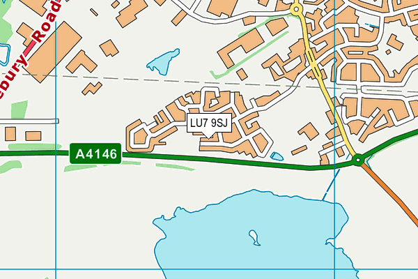 LU7 9SJ map - OS VectorMap District (Ordnance Survey) LU7 9SJ map - OS VectorMap District (Ordnance Survey)