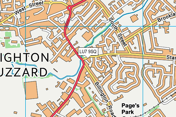 LU7 9SQ map - OS VectorMap District (Ordnance Survey) LU7 9SQ map - OS VectorMap District (Ordnance Survey)