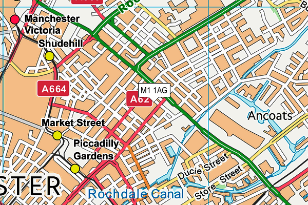 M1 1AG map - OS VectorMap District (Ordnance Survey) M1 1AG map - OS VectorMap District (Ordnance Survey)