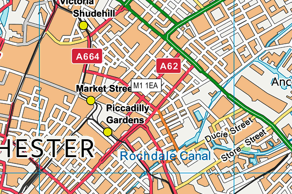 M1 1EA map - OS VectorMap District (Ordnance Survey) M1 1EA map - OS VectorMap District (Ordnance Survey)