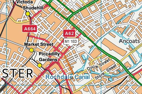 M1 1ED map - OS VectorMap District (Ordnance Survey) M1 1ED map - OS VectorMap District (Ordnance Survey)