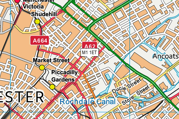 M1 1ET map - OS VectorMap District (Ordnance Survey) M1 1ET map - OS VectorMap District (Ordnance Survey)