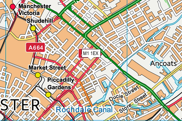 M1 1EX map - OS VectorMap District (Ordnance Survey) M1 1EX map - OS VectorMap District (Ordnance Survey)