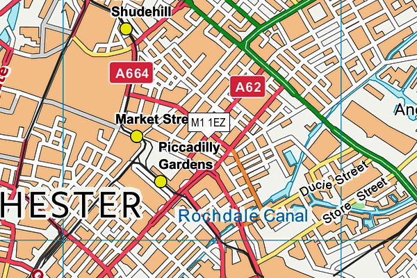 M1 1EZ map - OS VectorMap District (Ordnance Survey) M1 1EZ map - OS VectorMap District (Ordnance Survey)