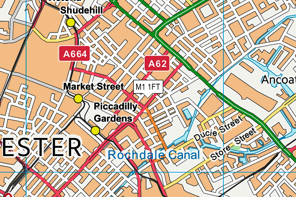 M1 1FT map - OS VectorMap District (Ordnance Survey) M1 1FT map - OS VectorMap District (Ordnance Survey)