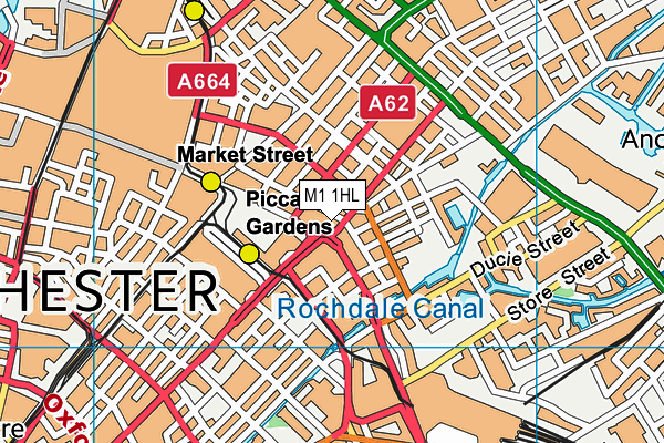 M1 1HL map - OS VectorMap District (Ordnance Survey) M1 1HL map - OS VectorMap District (Ordnance Survey)