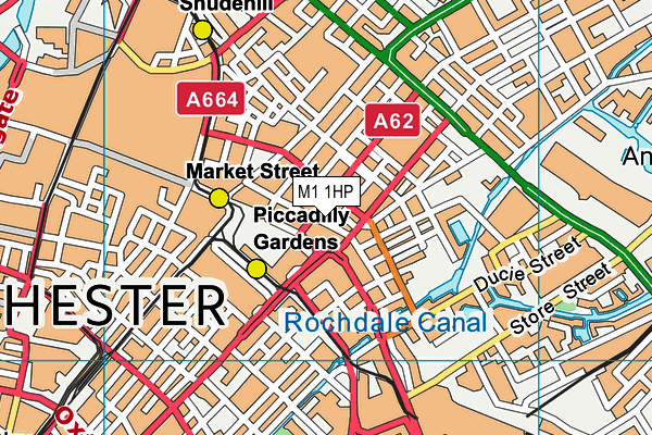 M1 1HP map - OS VectorMap District (Ordnance Survey) M1 1HP map - OS VectorMap District (Ordnance Survey)