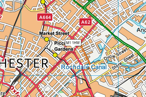 M1 1HW map - OS VectorMap District (Ordnance Survey) M1 1HW map - OS VectorMap District (Ordnance Survey)