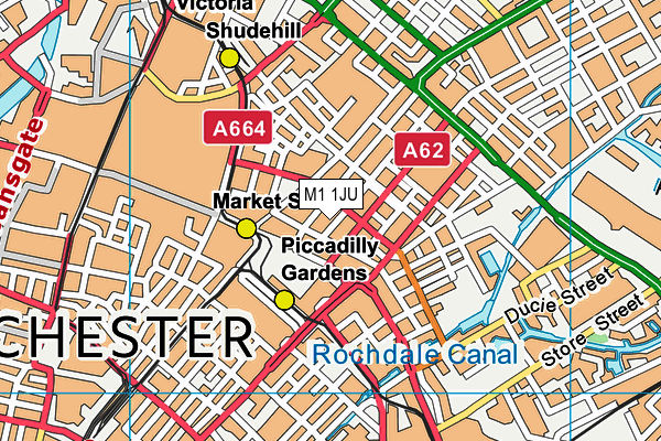 M1 1JU map - OS VectorMap District (Ordnance Survey) M1 1JU map - OS VectorMap District (Ordnance Survey)