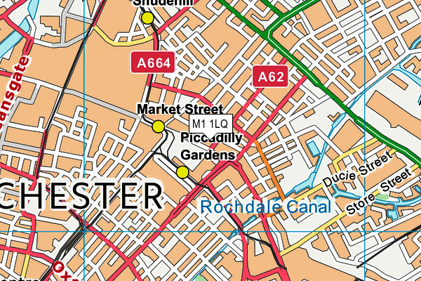 M1 1LQ map - OS VectorMap District (Ordnance Survey) M1 1LQ map - OS VectorMap District (Ordnance Survey)