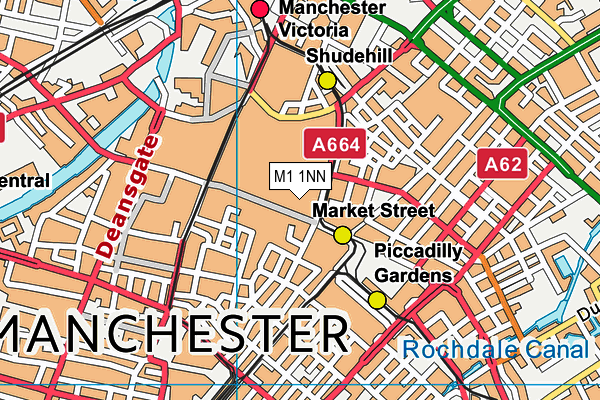 M1 1NN map - OS VectorMap District (Ordnance Survey) M1 1NN map - OS VectorMap District (Ordnance Survey)
