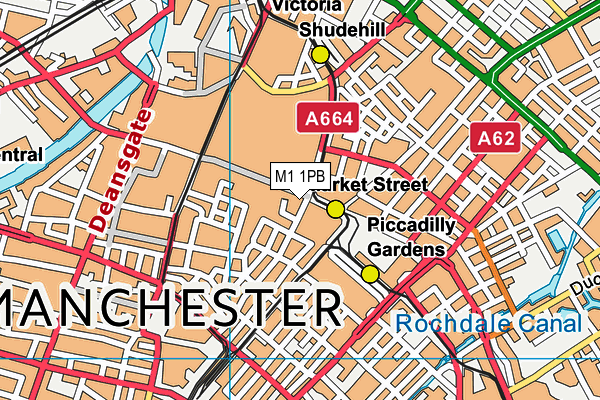 M1 1PB map - OS VectorMap District (Ordnance Survey) M1 1PB map - OS VectorMap District (Ordnance Survey)