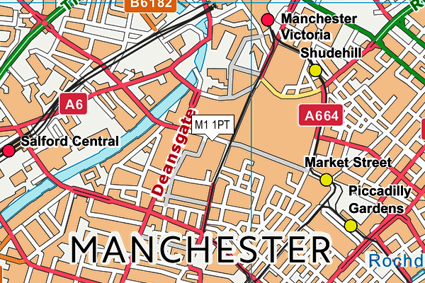 M1 1PT map - OS VectorMap District (Ordnance Survey) M1 1PT map - OS VectorMap District (Ordnance Survey)
