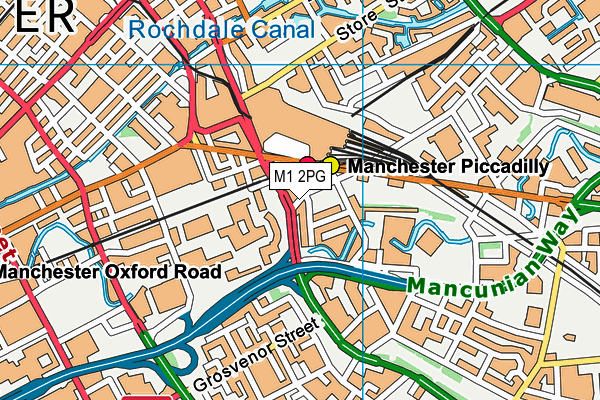 M1 2PG map - OS VectorMap District (Ordnance Survey) M1 2PG map - OS VectorMap District (Ordnance Survey)