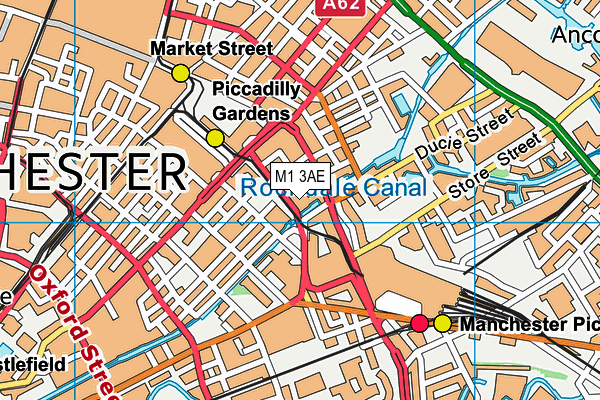 M1 3AE map - OS VectorMap District (Ordnance Survey) M1 3AE map - OS VectorMap District (Ordnance Survey)
