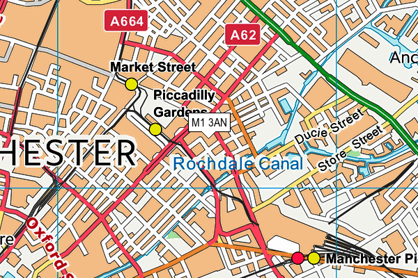 M1 3AN map - OS VectorMap District (Ordnance Survey) M1 3AN map - OS VectorMap District (Ordnance Survey)