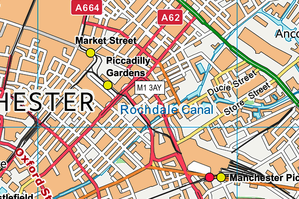 M1 3AY map - OS VectorMap District (Ordnance Survey) M1 3AY map - OS VectorMap District (Ordnance Survey)