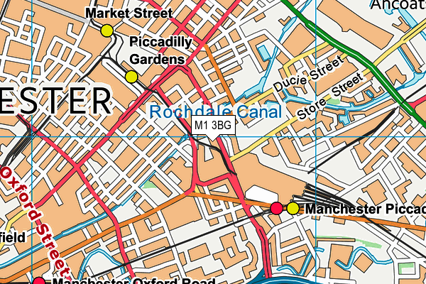 M1 3BG map - OS VectorMap District (Ordnance Survey) M1 3BG map - OS VectorMap District (Ordnance Survey)