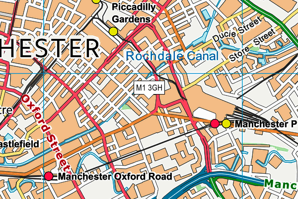 M1 3GH map - OS VectorMap District (Ordnance Survey) M1 3GH map - OS VectorMap District (Ordnance Survey)