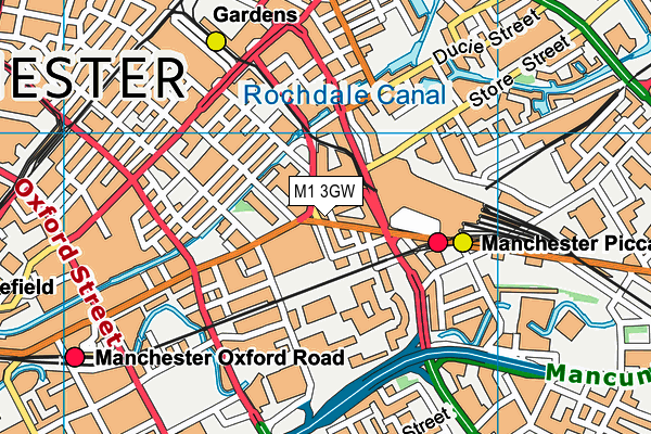 M1 3GW map - OS VectorMap District (Ordnance Survey) M1 3GW map - OS VectorMap District (Ordnance Survey)