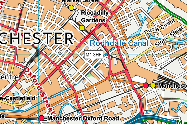 M1 3HF map - OS VectorMap District (Ordnance Survey) M1 3HF map - OS VectorMap District (Ordnance Survey)
