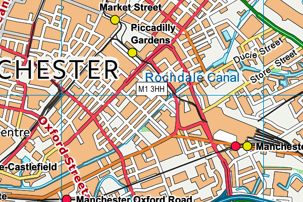 M1 3HH map - OS VectorMap District (Ordnance Survey) M1 3HH map - OS VectorMap District (Ordnance Survey)